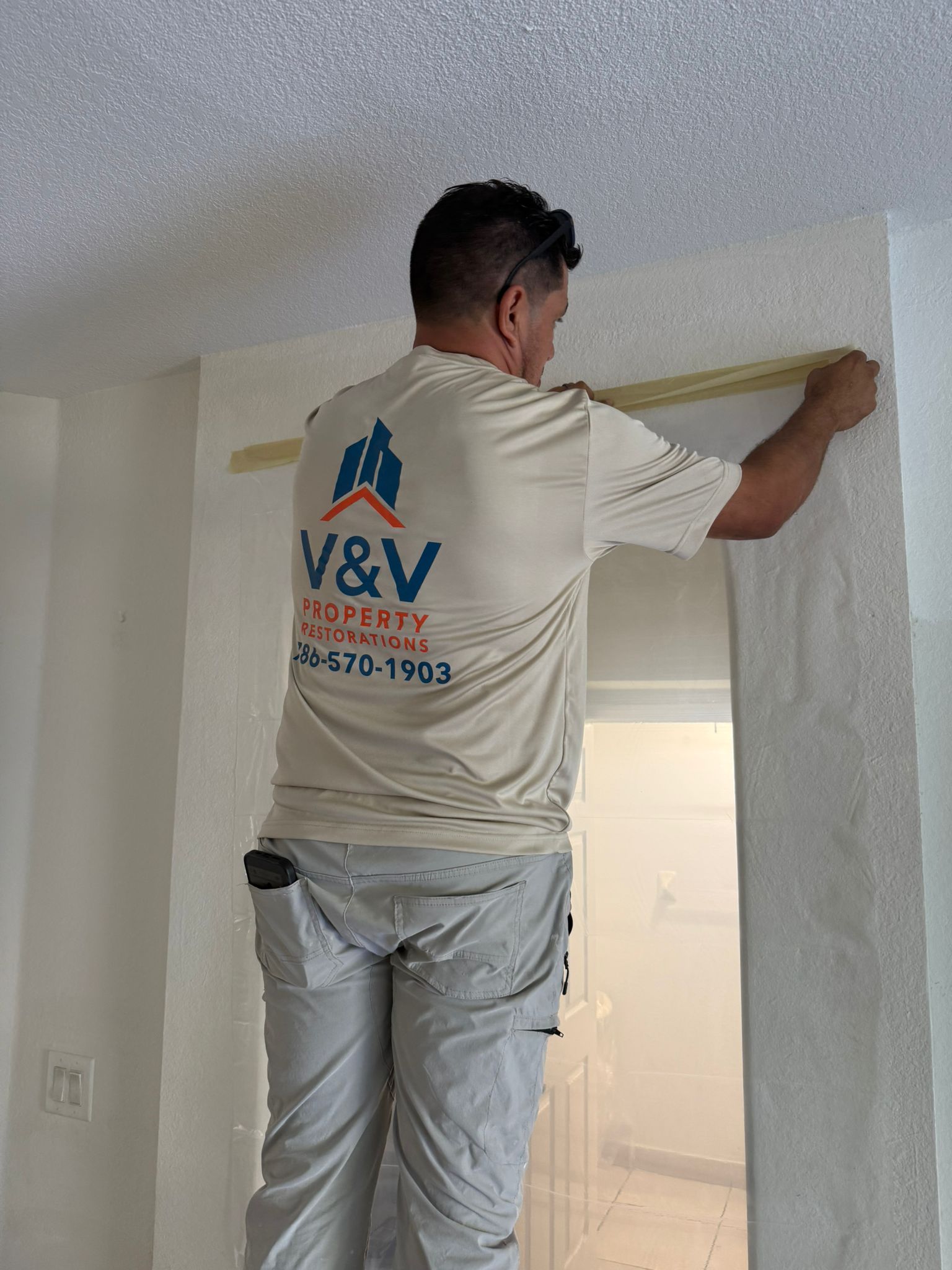 Drywall repair and painting finish